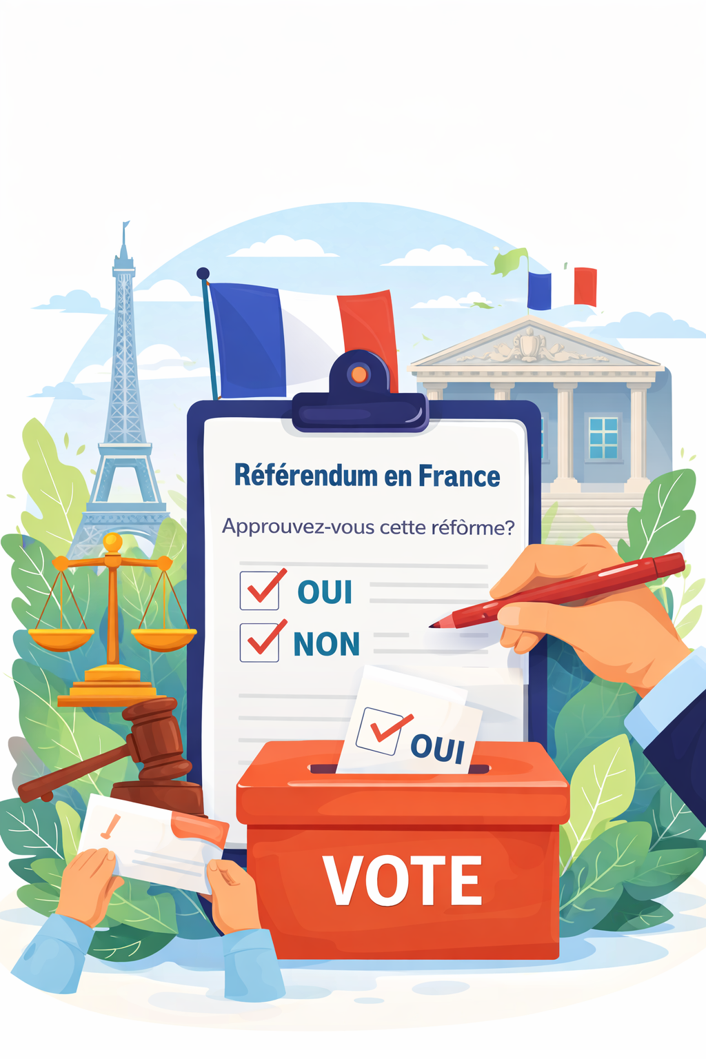 Illustration du référendum en ligne