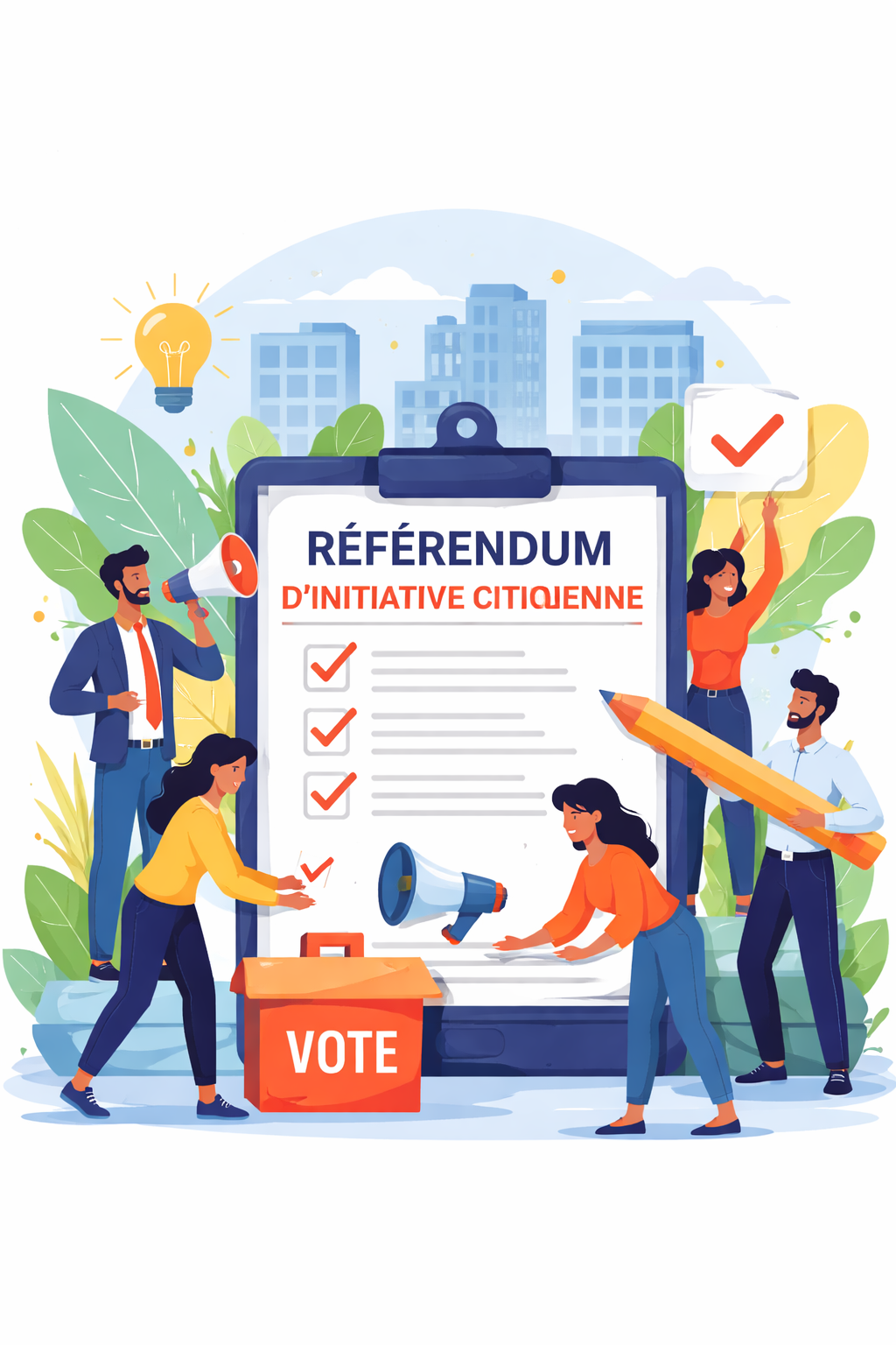 Illustration du référendum d’initiative citoyenne