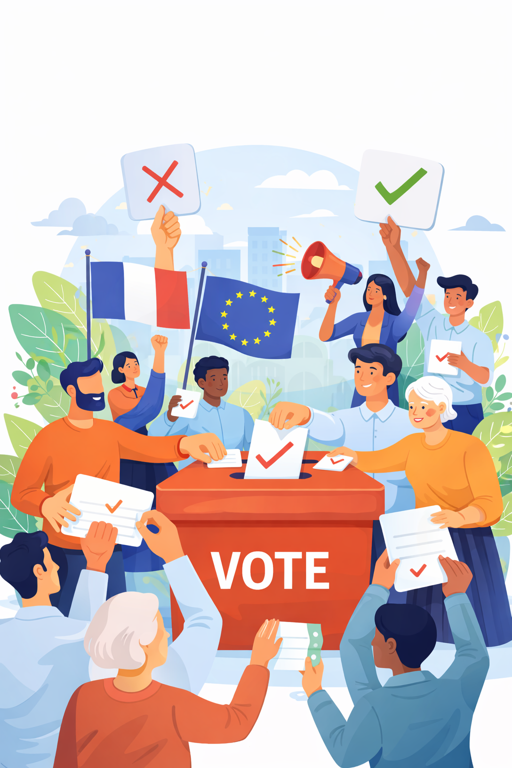 Illustration du principe du référendum